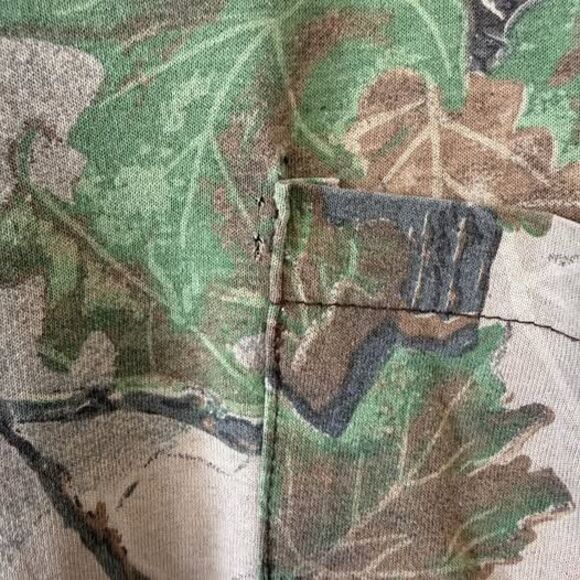 Vintage 90s Real Tree Camo Single Stitch T-Shirt Size XL Boxy Fit - Picture 3 of 8